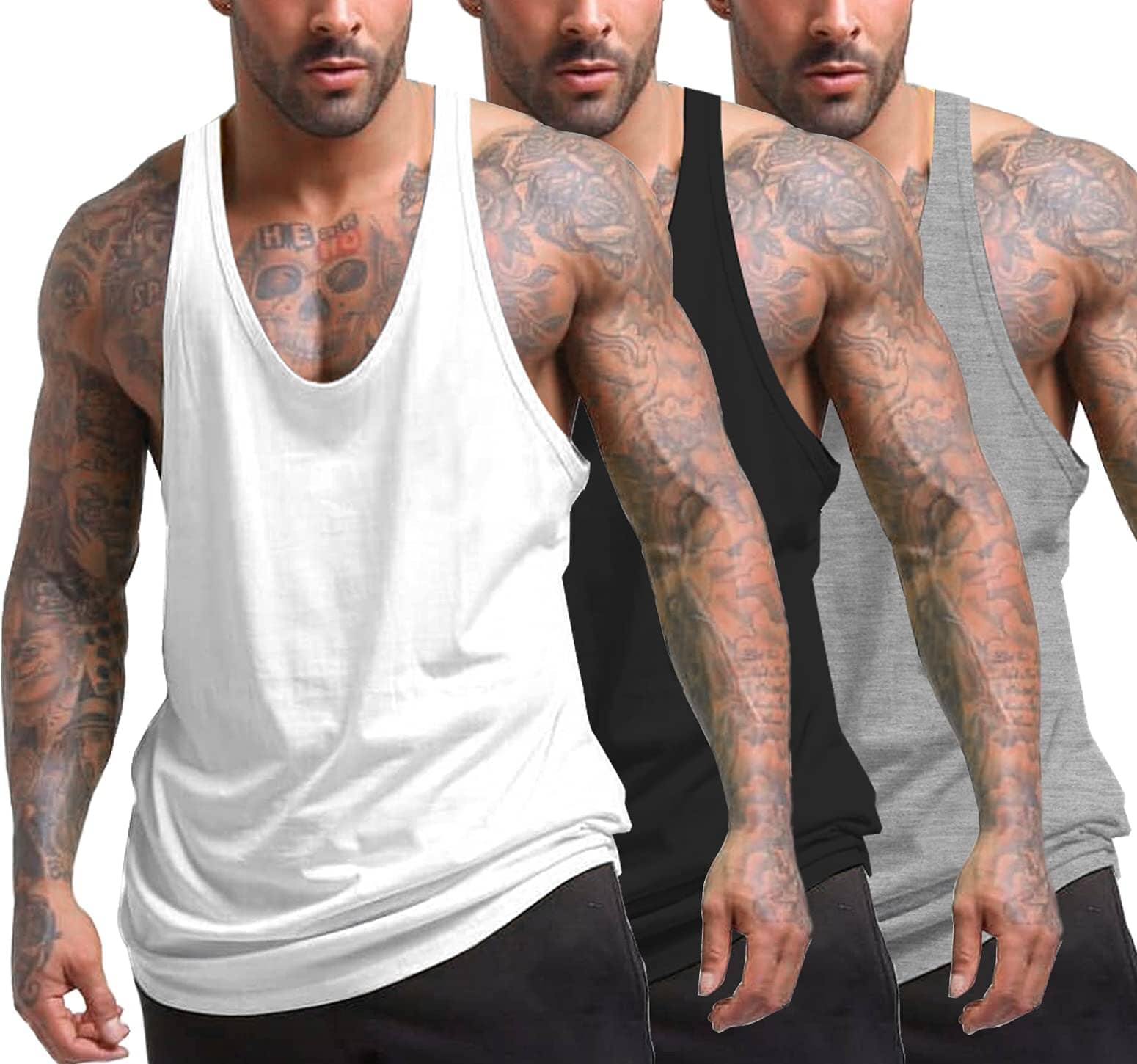 Black/White/Gray / XXL