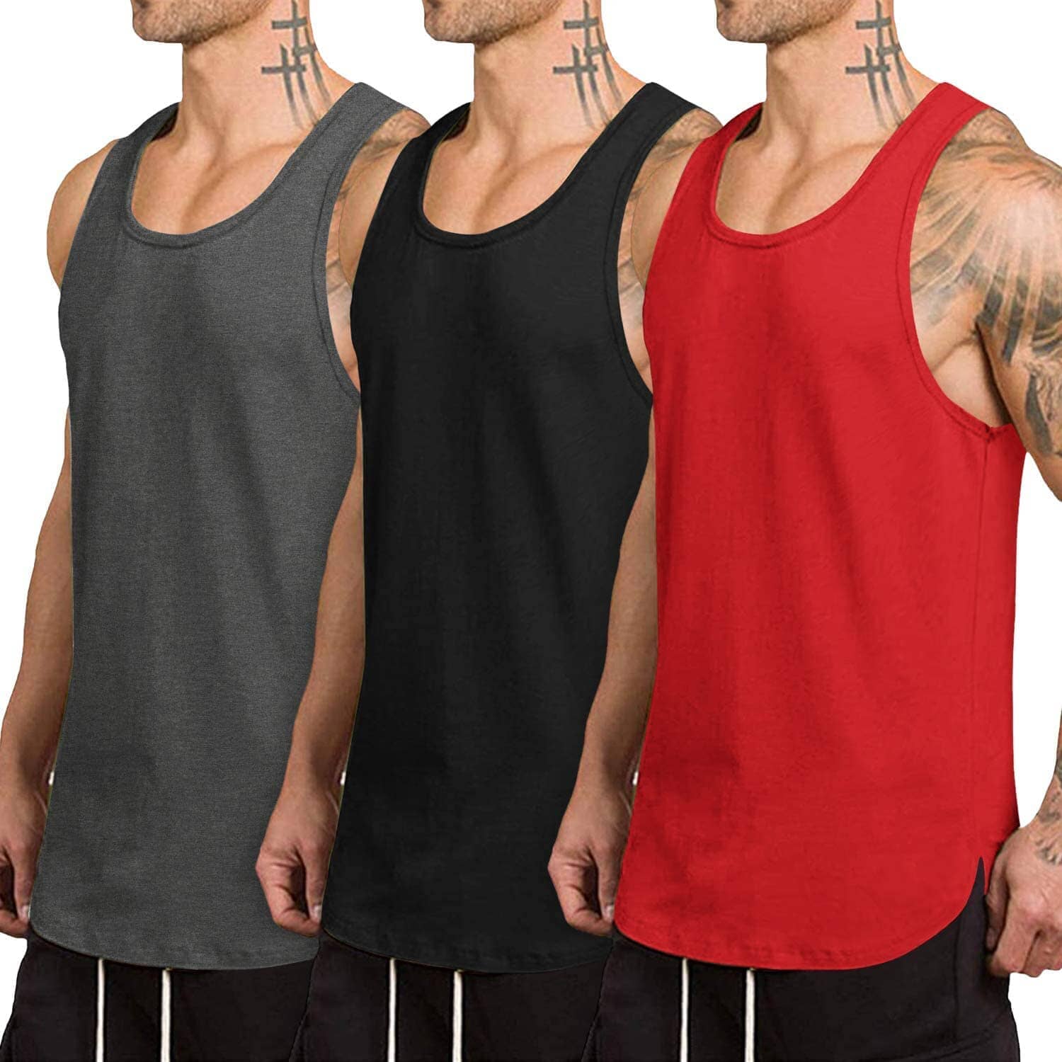 Black/Dark Gray/Red / XXL