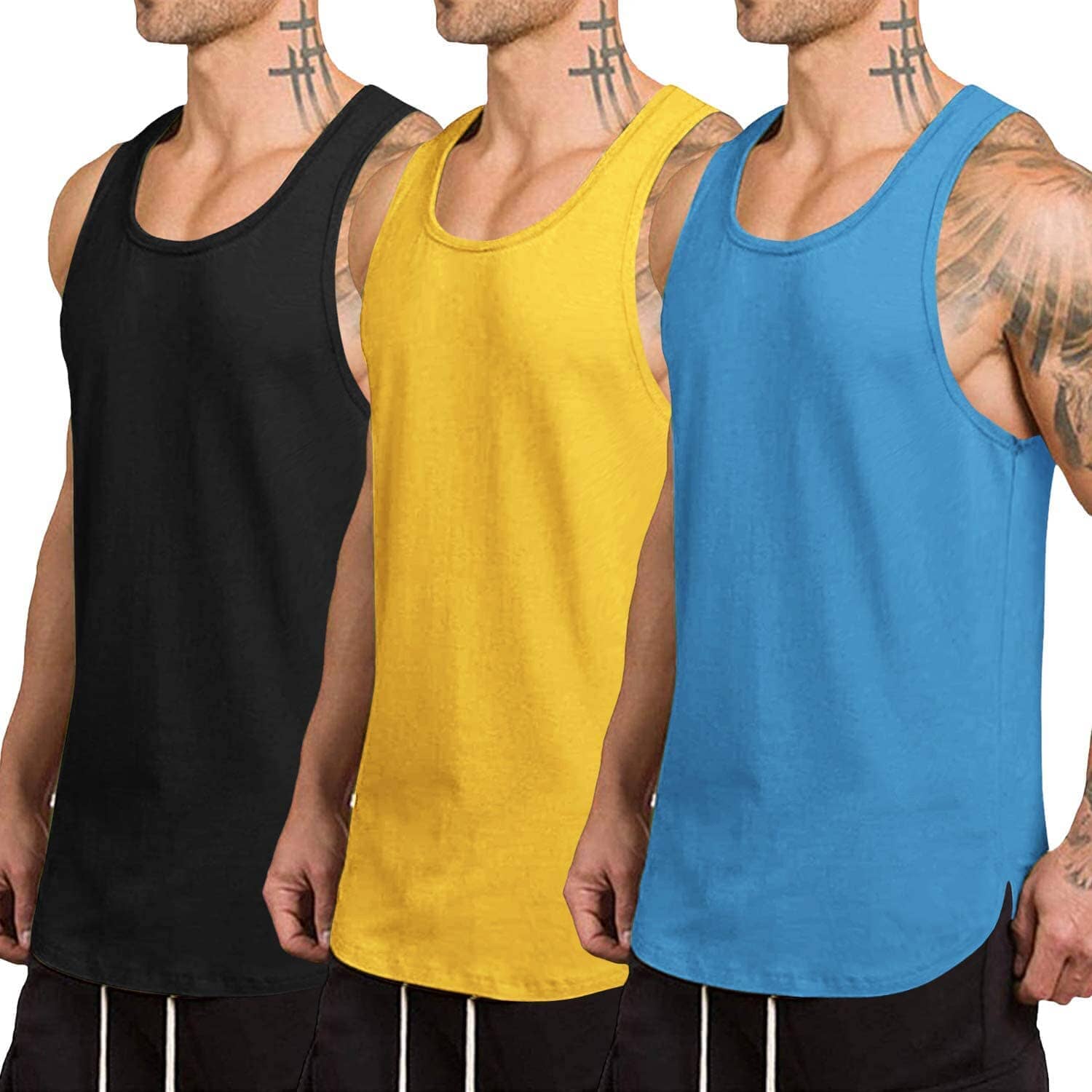 Black/Blue/Yellow / XXL
