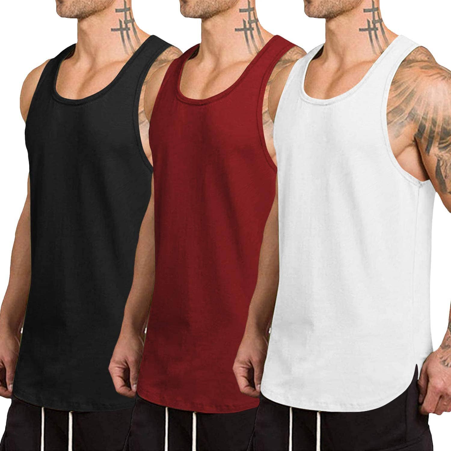 Black/Wine Red/White / XXL