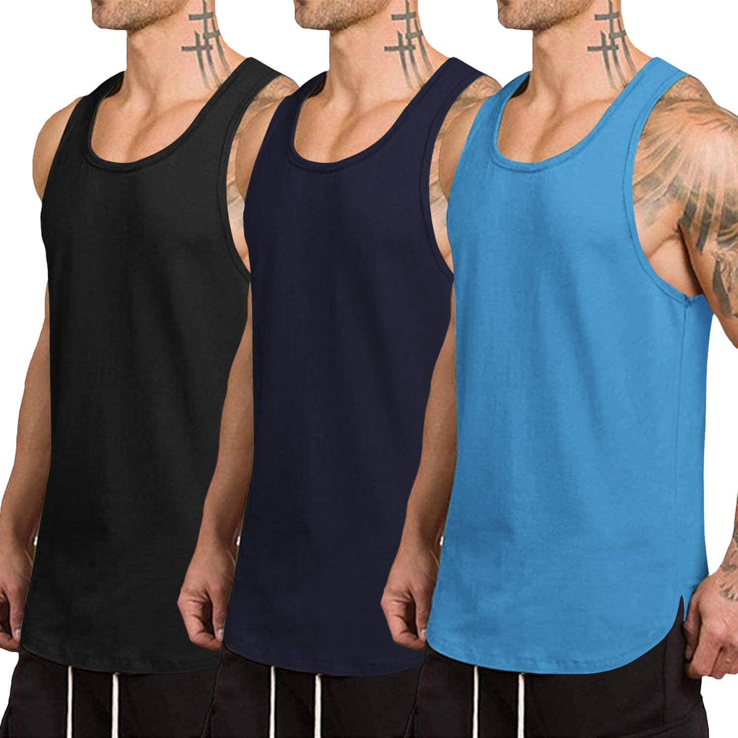 Black /Navy Blue /Blue / XXL