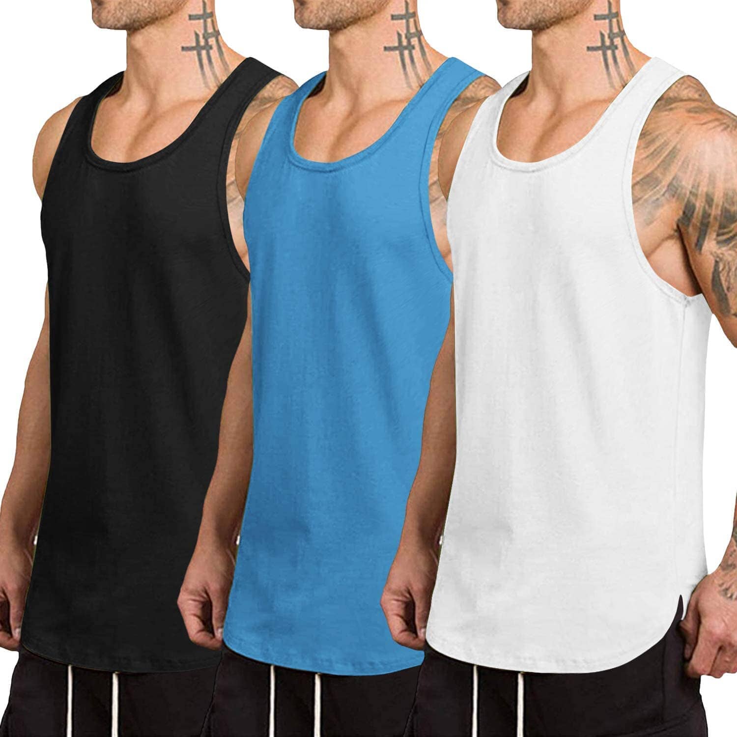 Black/White/Blue / XXL