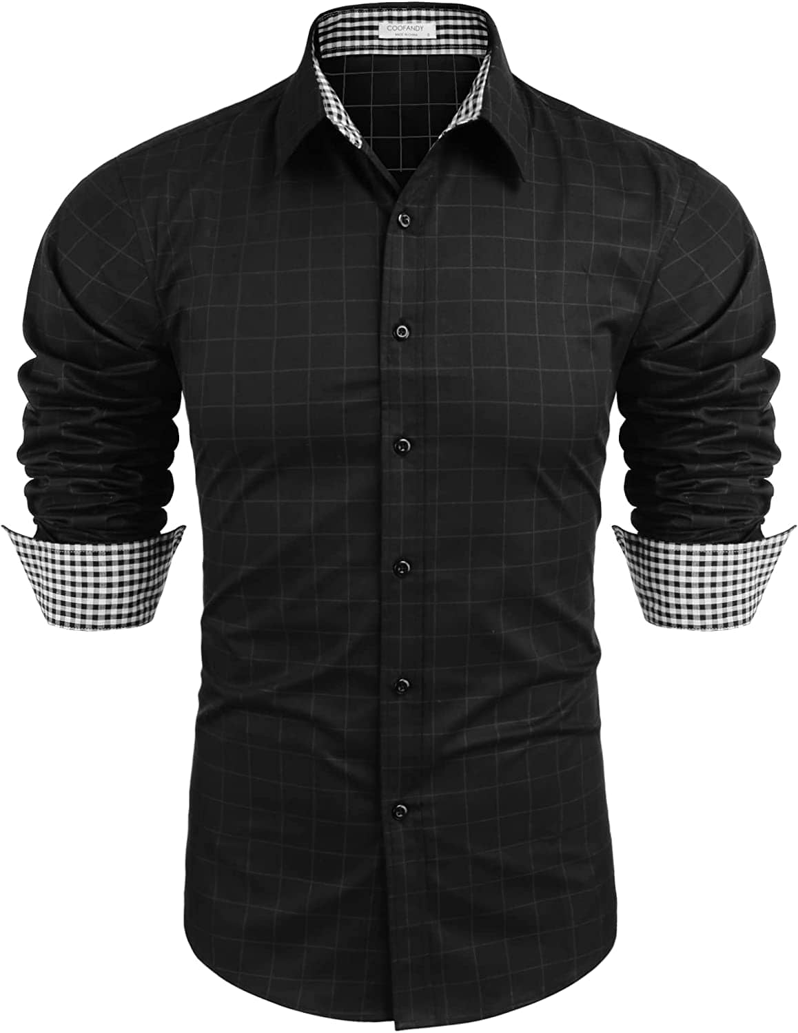 Black-Square Plaid / XXXL