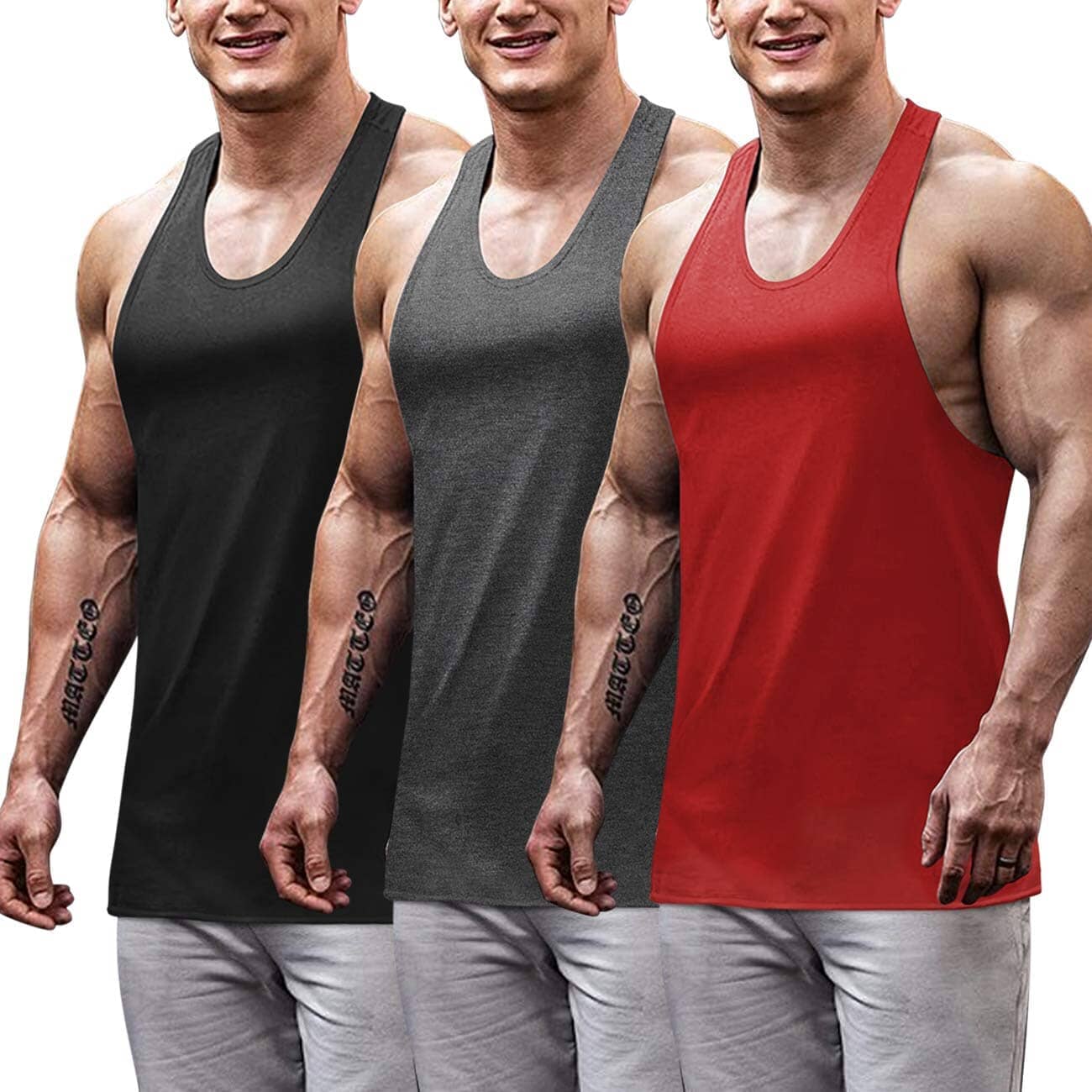 Black/Red/Dark Gray / XXL