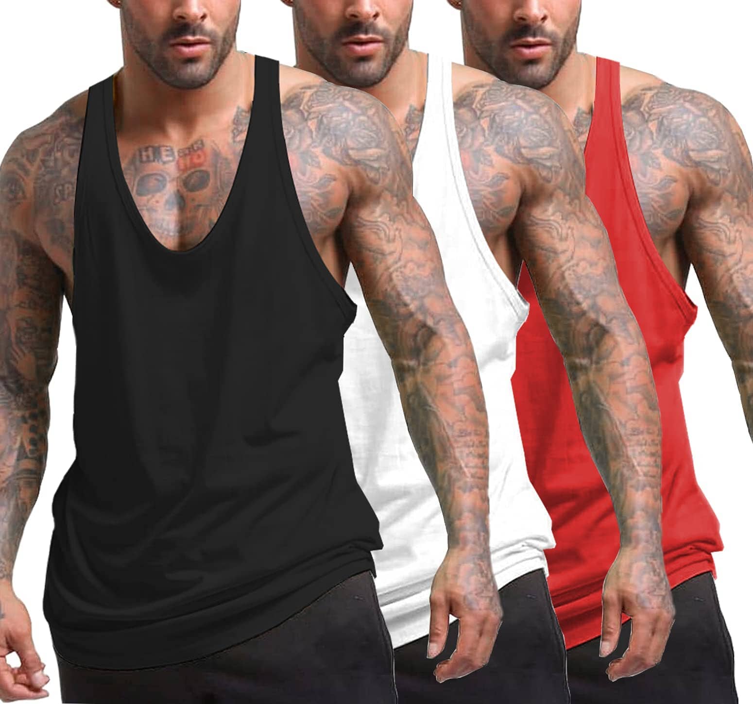 Black/White/Red / XXL