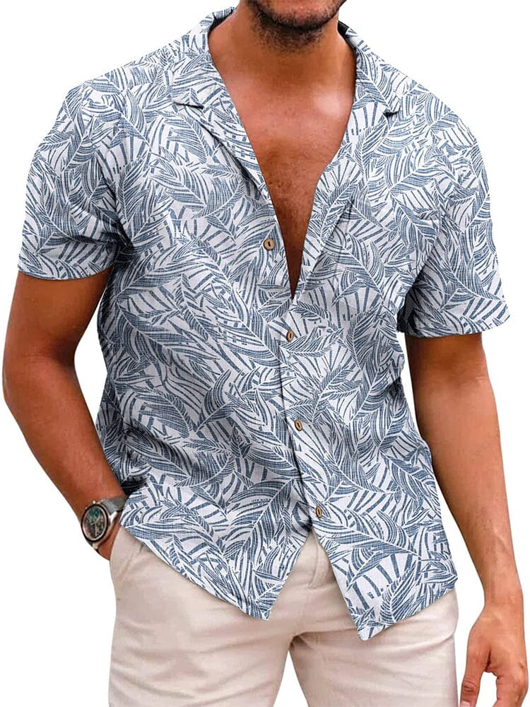 Grey- Palm Leaf / XXL