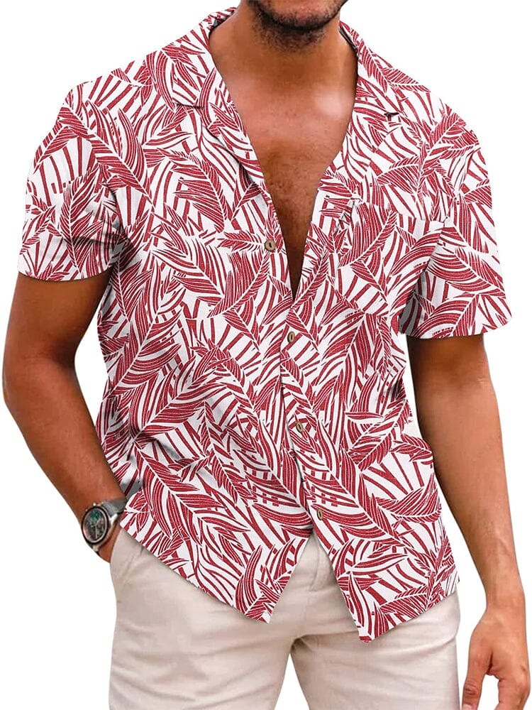 Red-Palm Leaf / XXL