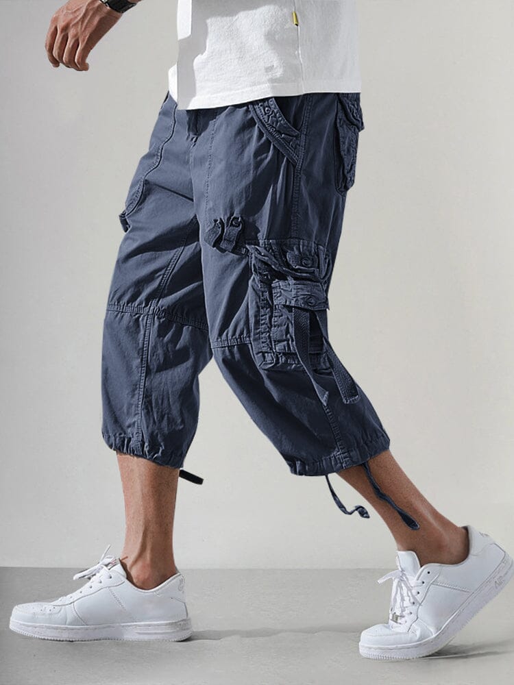 3/4 Capri-Navy Blue / XXXL